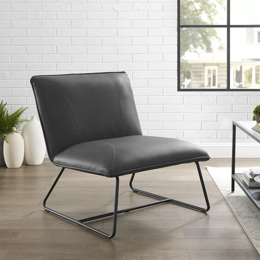 Slipper Chair: 28.35'' Wide Tufted Slipper Chair