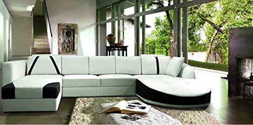 U Shape Sofa Set: Ultra Contemporary Sectional Sofa with Double Chaise