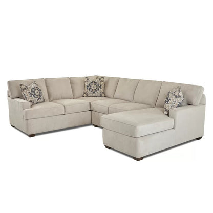 U Shape Sofa Set: 114" Wide Sectional 6 Seater Sofa