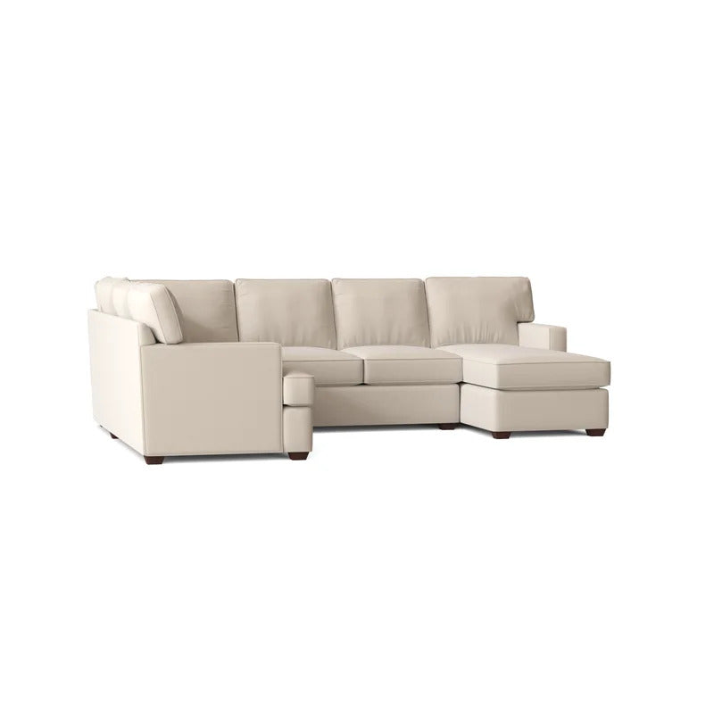 U Shape Sofa Set:  120" Wide Large Sectional 6 Seater Sofa 