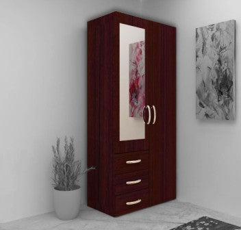 Double door deals cupboard with mirror