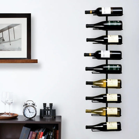 Wine Racks : Ali Wall Mounted Wine Bottle Rack in Black