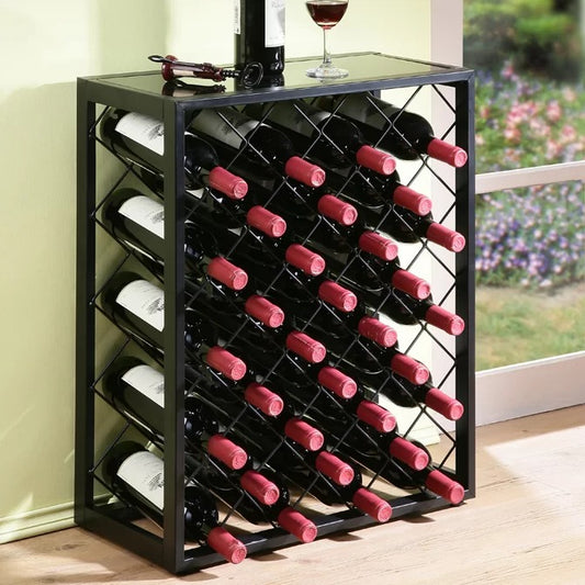Wine Racks : Joe 32 Bottle Floor Wine Bottle Rack