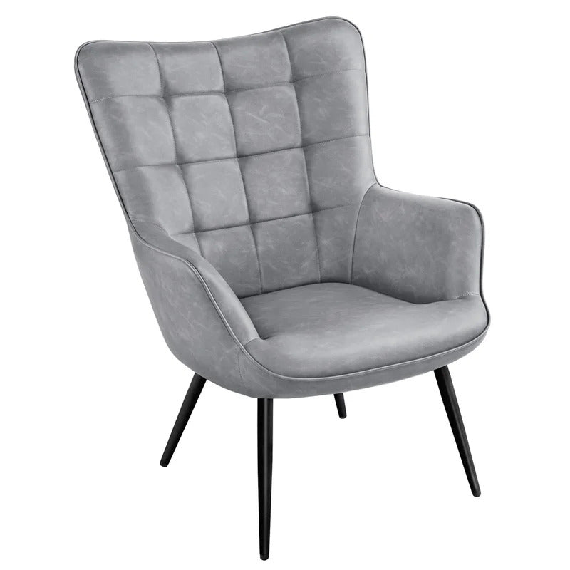 Wing Chair: Michele 28'' Wide Tufted Wingback Chair