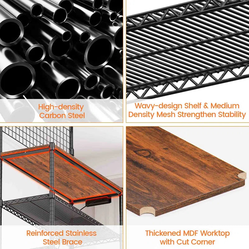Kitchen Racks: 36'' Standard Baker's Rack Made of Metal and Compatible ...