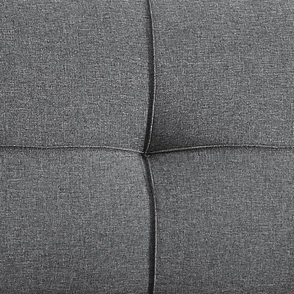 3 Seater Sofa: 66.1" Armless Tufted Convertible Sleeper Futon Sofa