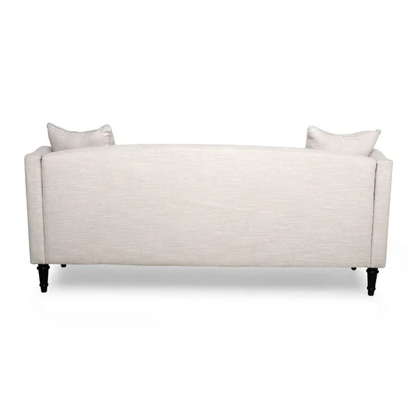 3 Seater Sofa: 74.75" Tuxedo Arm Sofa