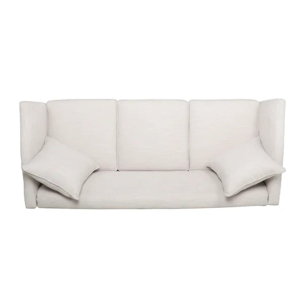 3 Seater Sofa: 74.75" Tuxedo Arm Sofa