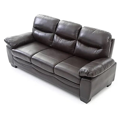 3 Seater Sofa: 78'' Vegan Leather Sofa