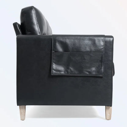3 Seater Sofa: Sofa 79.53'' Vegan Leather Sofa
