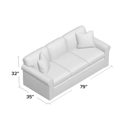 3 Seater Sofa: 79'' Upholstered Sleeper Sofa