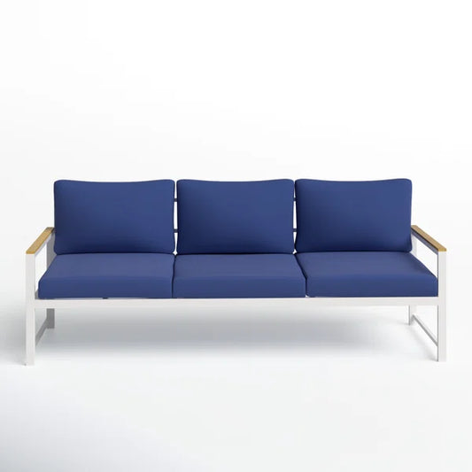 3 Seater Sofa: 81'' Metal Outdoor Patio Sofa
