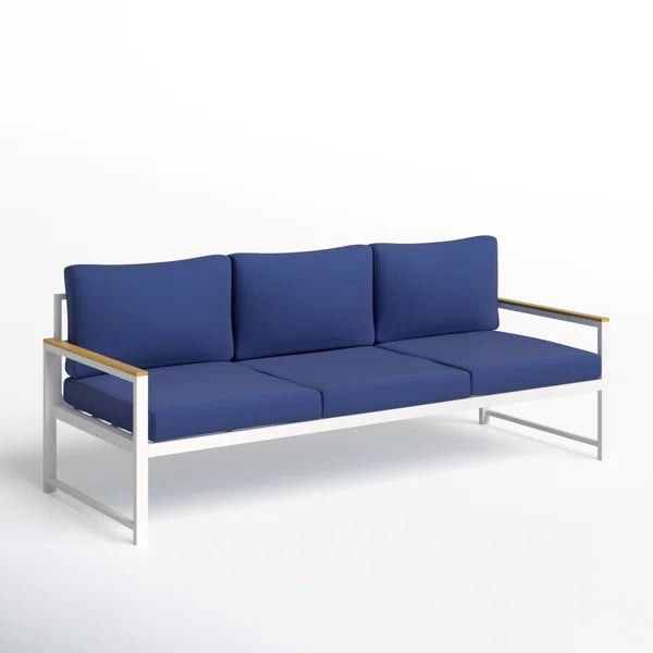 3 Seater Sofa: 81'' Metal Outdoor Patio Sofa