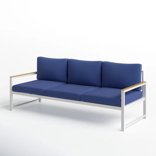 3 Seater Sofa: 81'' Metal Outdoor Patio Sofa