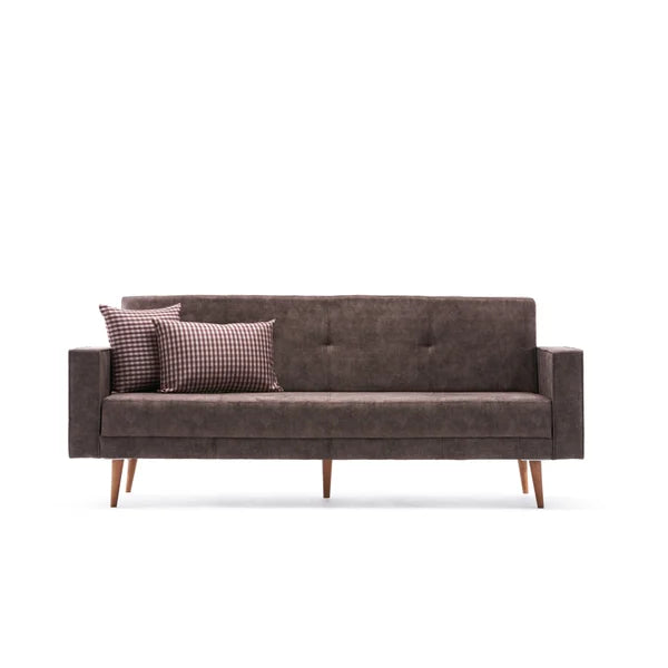 3 Seater Sofa: 84.3'' Upholstered Tufted Back Convertible Sofa