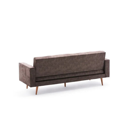 3 Seater Sofa: 84.3'' Upholstered Tufted Back Convertible Sofa