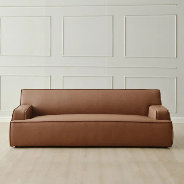 3 Seater Sofa: 86.61'' Vegan Leather Sofa