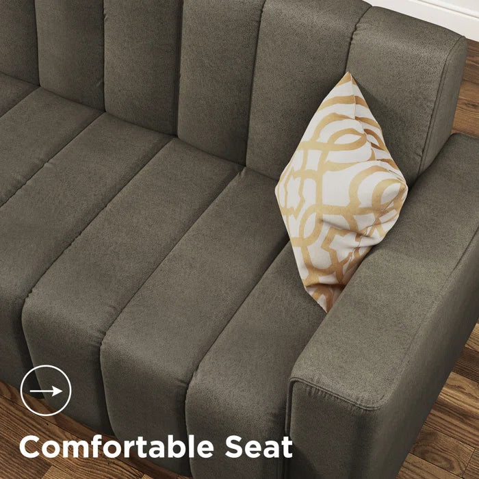 3 Seater Sofa: Amelia-Eve 92.2'' Upholstered Sofa