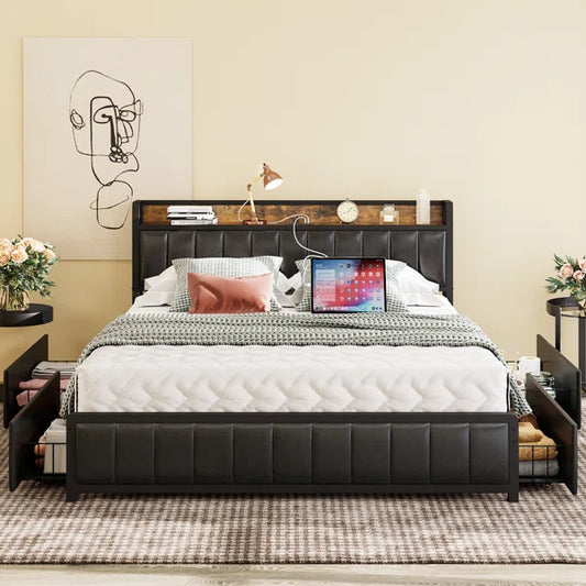 Divan Bed: Calionna Upholstered Bed