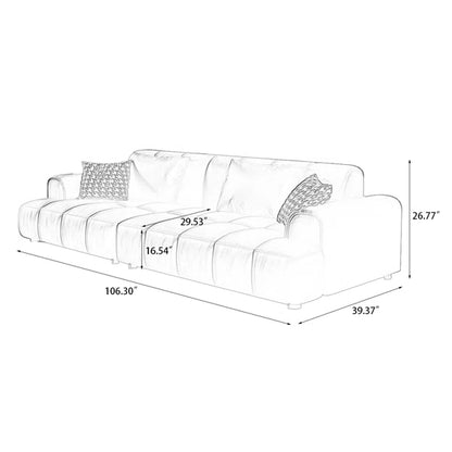 3 Seater Sofa: Dagh 106.3'' Upholstered Sofa