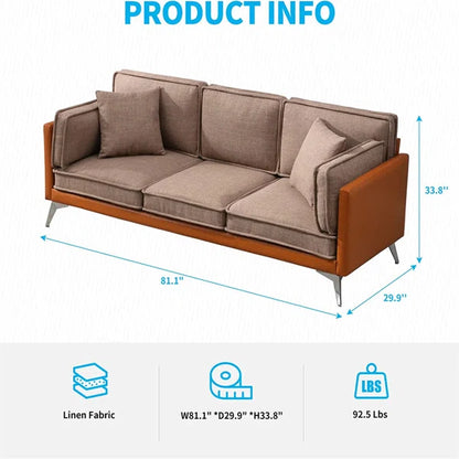 3 Seater Sofa: Graylon 81.1'' Upholstered Sofa