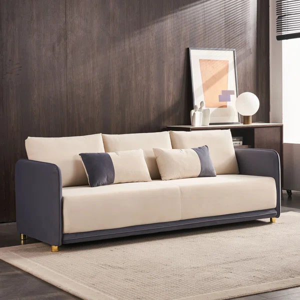 3 Seater Sofa: Hisaan 86'' Upholstered Sofa