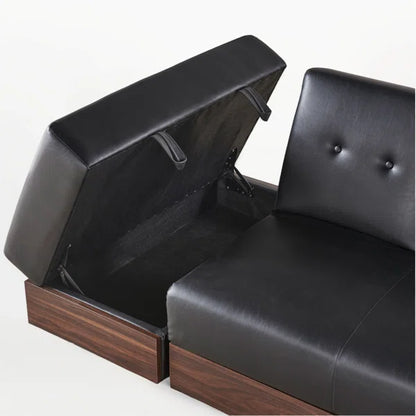3 Seater Sofa: Ireneo 82.3'' Vegan Leather Sofa