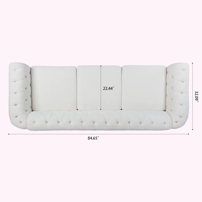 3 Seater Sofa: Jonneke 84.65'' Upholstered Sofa