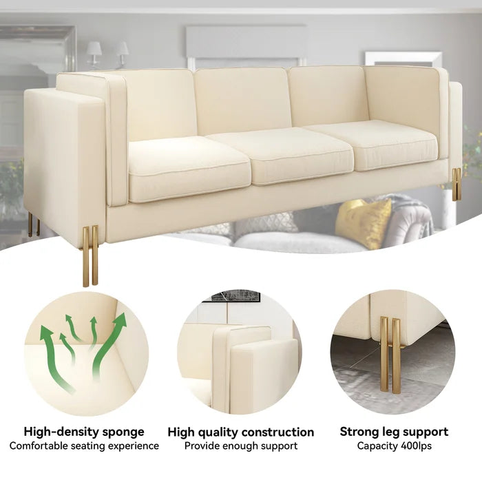 3 Seater Sofa: Omran 94.9'' Upholstered Sofa