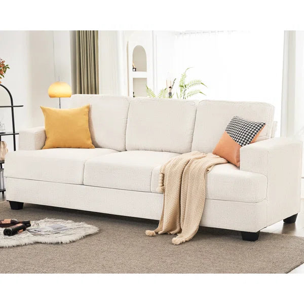 3 Seater Sofa: Paier 89" Upholstered Deep Seat 3 Seater Sofa