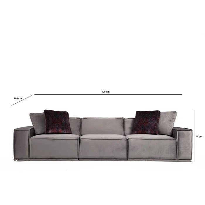 3 Seater Sofa Set: 118.1'' Upholstered Sofa