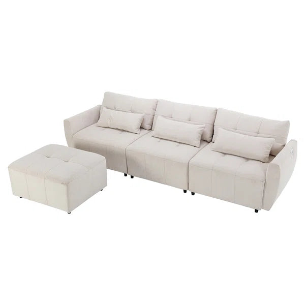 3 Seater Sofa: Witbert 113.3'' Upholstered Sofa