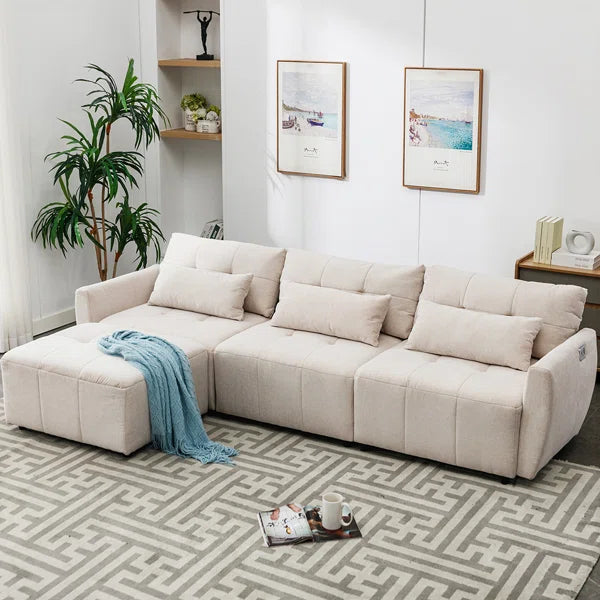 3 Seater Sofa: Witbert 113.3'' Upholstered Sofa