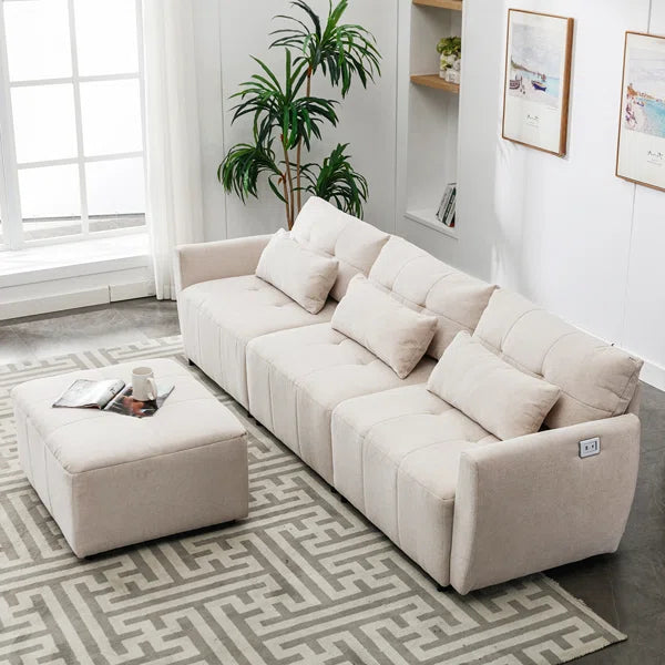 3 Seater Sofa: Witbert 113.3'' Upholstered Sofa