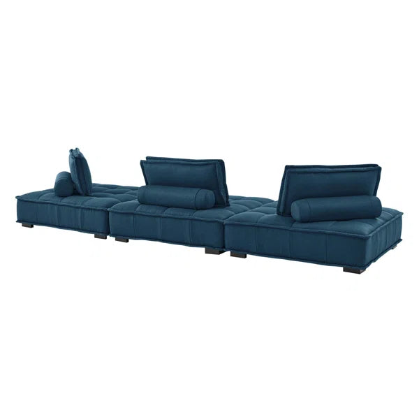 3 seater Sofa: Saunter 141'' Upholstered Sofa (Set of 3)