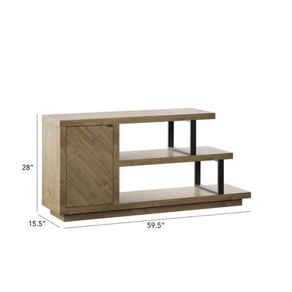 Side Tables: Brown Hinkson TV Stand
