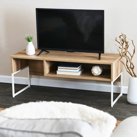 Brown/White TV Stand