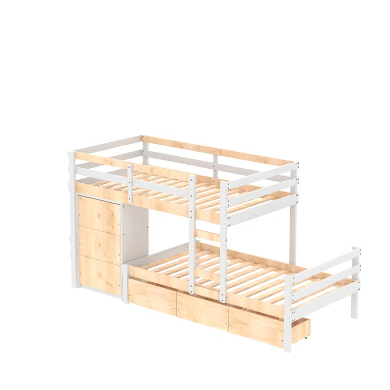 Bunk Bed: Kids Bed with Big Drawers