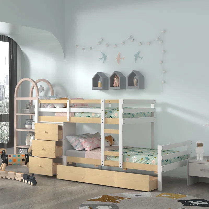 Bunk Bed: Kids Bed with Big Drawers