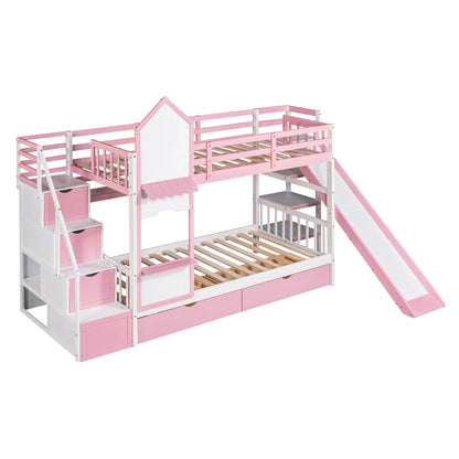 Bunk Bed: Kids Bed with Drawers