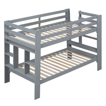 Bunk Bed: Kids Twin Bed Gray