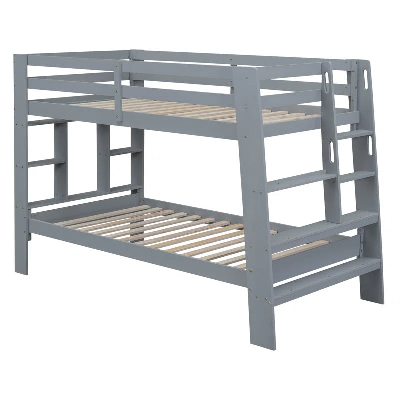 Bunk Bed: Kids Twin Bed Gray