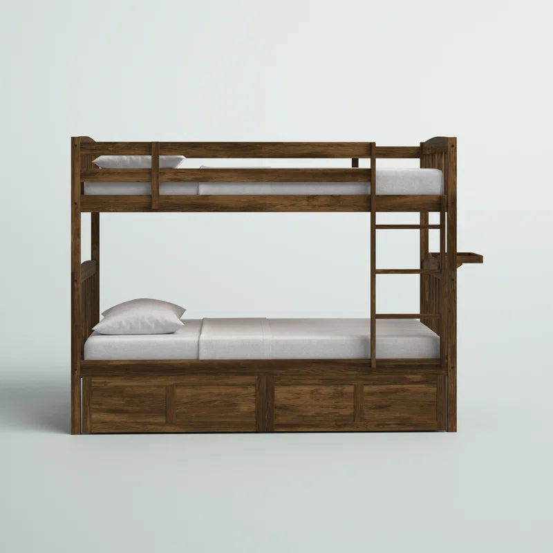 Bunk Bed: Twin Bunk Bed with Drawers
