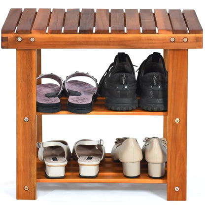 Shoe Rack: Costway 4 Pair Stackable Shoe Rack