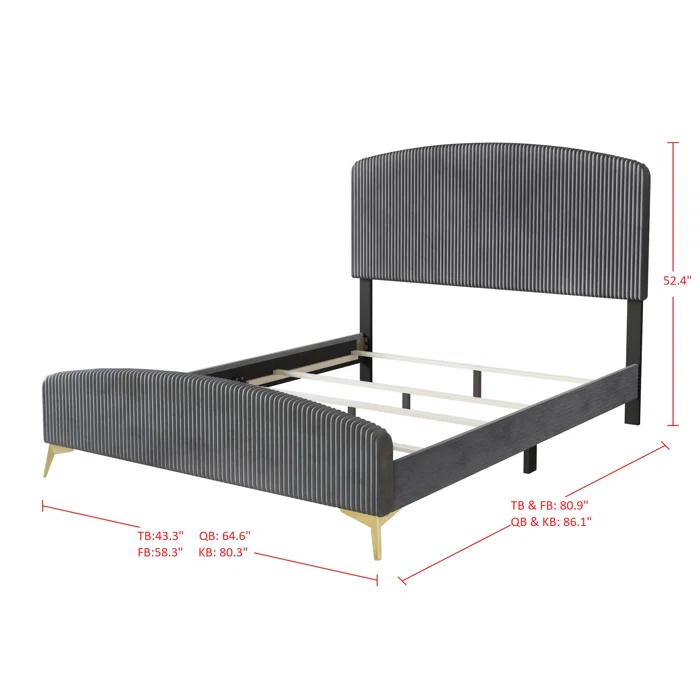Divan Bed: Alphonse Upholstered Bed