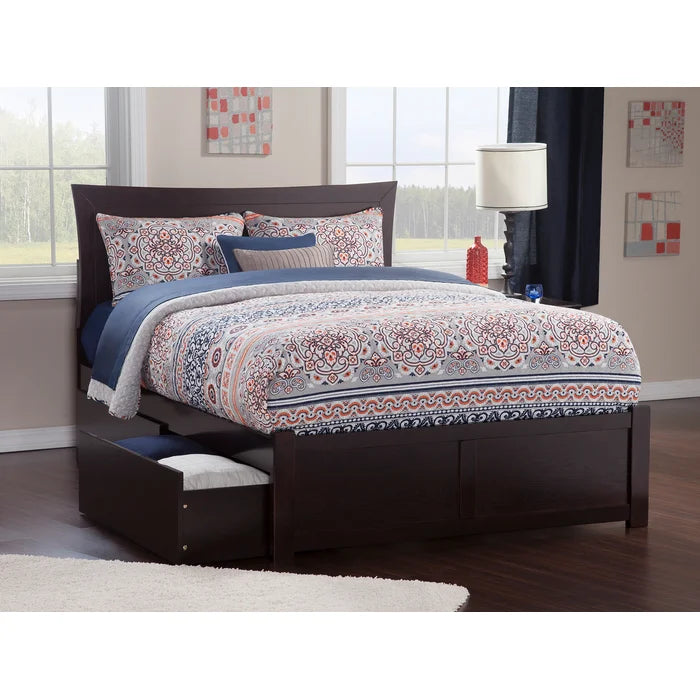 Divan Bed: Amy Solid Wood Storage Bed