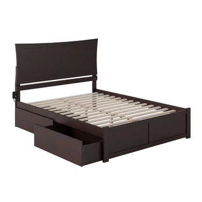 Divan Bed: Amy Solid Wood Storage Bed