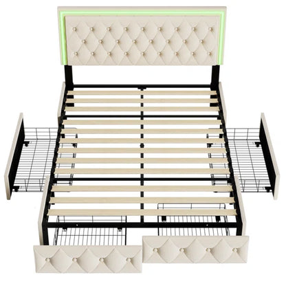 Divan Bed: Ancuta Upholstered Storage Bed