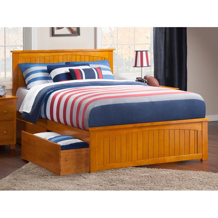 Divan Bed: Attiyya Solid Wood Storage Bed