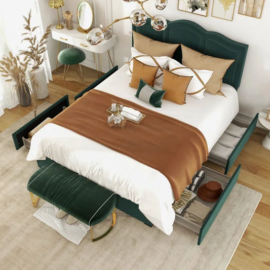 Divan Bed: Ekaparnika Upholstered Storage Bed